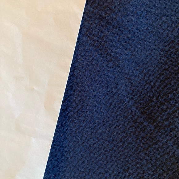 Men's Roundtree & Yorke Seersucker navy blue flat front chino shorts size 36 NWT - Picture 7 of 9